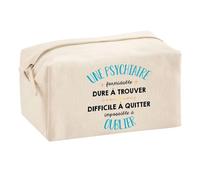 Trouse Multifonction Une Psychiatre Formidable | Trousse Scolaire Maquillage Idée Cadeau Collègue Noël Anniversaire | Trousse pour Fournitures Scolaires et de Bureau