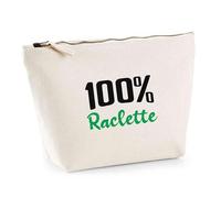 Trousse 100% raclette | Pouch | Idée Pochette Toilette Maquillage Transport Cadeau Anniversaire Fête Original Famille Travail Départ Collègue Retraite