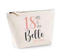Trousse 18 Ans et Plus Belle Que jamais | Pouch | Idée Trousse Toilette Maquillage Cadeau Anniversaire Fête Original Famille Travail Départ Collègue Retraite