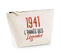 Trousse 1941 l'année des légendes | Pouch | Idée Trousse Toilette Maquillage Cadeau Anniversaire Fête Original Famille Travail Départ Collègue Retraite