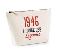Trousse 1946 l'année des légendes | Pouch | Idée Trousse Toilette Maquillage Cadeau Anniversaire Fête Original Famille Travail Départ Collègue Retraite