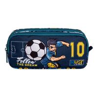 Trousse 2 Compartiments Zippés Must Follow The Dream Football Bleu / Vert TU