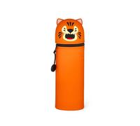Trousse 2 En 1 En Silicone Kawaii Tigre - Orange