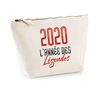 Trousse 2020 l'année des légendes | Pouch | Idée Trousse Toilette Maquillage Cadeau Anniversaire Fête Original Famille Travail Départ Collègue Retraite