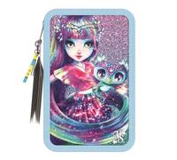 Trousse 3 Compartiments Isadora Nebulous Stars Avec Accessoires Coloriage et Dessin Crayons, Feutres, Règle, Ciseau - Enfants à partir de 8 Ans - Cadeau Papeterie Pratique, Créatif Fille