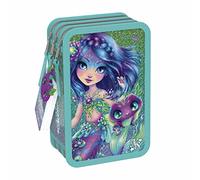 Trousse 3 Compartiments Nenuphia Nebulous Stars Avec Accessoires Coloriage et Dessin Crayons, Feutres, Règle, Ciseau - Enfants à partir de 8 Ans - Cadeau Papeterie Pratique, Créatif Fille