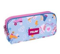 Trousse - 3 compartiments - Scolaire - Rectangulaire - 22x11x6,5cm - Milan