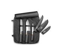 Trousse 3 couteaux japonais virole inox manche zebrano Lion 977002