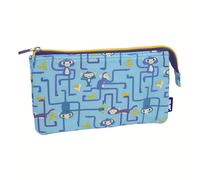 Trousse 5 compartiments SérieTangled Monkeys, bleu MILAN®