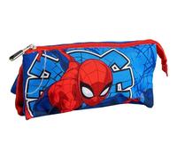 Trousse à 3 compartiments Spiderman - Trousse scolaire triple avec motif Spidey, fermetures à glissière résistantes et grande capacité pour crayons, marqueurs et accessoires pour enfants, Spiderman