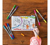 Trousse à colorier lavable et réutilisable Espace avec 10 feutres