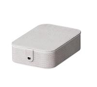 Trousse à cosmétiques avec miroir - Rangement de cosmétiques - Trousse de rangement lumineuse LED avec texture en cuir de grande taille pour femme, Blanc, Voir la description, Voir description
