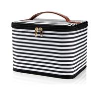 Trousse à cosmétiques multifonctionnelle, Trousse de Voyage pour Femme, Trousse de Maquillage | en Cuir avec Fermeture éclair en polyuréthane se Compose d'une Pochette à Fermeture éclair