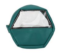 Trousse à Cosmétiques Portable, Trousse de Toilette de Voyage en Cuir PU Imperméable avec Fenêtre Transparente pour Rouges à Lèvres Crèmes Parfums