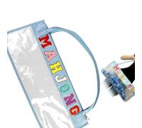Trousse à cosmétiques Transparente avec Lettres imprimées à la Mode, avec Fermeture Lisse, pour Le Rangement du Maquillage et Les Voyages, Emballage Transparent en Un Coup d ' œil