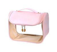 Trousse à Cosmétiques Transparente élégante Sonew, 7,09 X 4,72 X 9,06 Pouces, Sac de Rangement de Maquillage en PVC avec Fermeture à Glissière, Trousse de Toilette de Grande