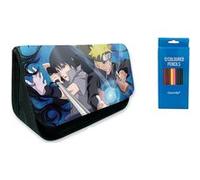 Trousse à crayon à et de stylo Goserda Naruto Uchiha Sasuke Uzumaki Naruto bleu 21x14x7.5cm -14 G