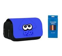 Trousse à crayon à et de stylo Goserda Splatoon Bleu 22x11x4.5cm - 03