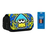 Trousse à crayon à et de stylo Goserda Splatoon Bleu/jaune 22x11x4.5cm - 13