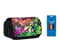 Trousse à crayon à et de stylo Goserda Splatoon Rouge/vert 22x11x4.5cm -18