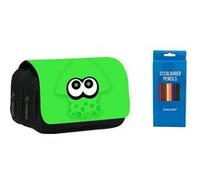 Trousse à crayon à et de stylo Goserda Splatoon Vert 22x11x4.5cm - 04 G