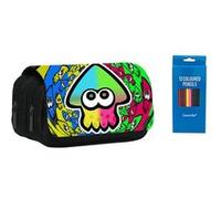 Trousse à crayon à et de stylo Goserda Splatoon vert /Jaune 22x11x4.5cm - 15