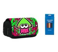 Trousse à crayon à et de stylo Goserda Splatoon Vert/rouge 22x11x4.5cm - 12