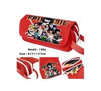 Trousse à crayon Fairy Tail pour Garçon et Filles (PC5689) 21x11x7 cm Rouge