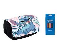 Trousse à crayon personnalisé manga avec 12 Goserda stylos de couleur - Stitch #04 G