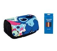 Trousse à crayon personnalisé manga avec 12 Goserda stylos de couleur - Stitch #08 G
