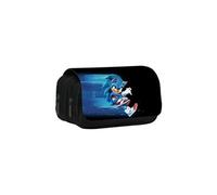 Trousse à crayon Sonic The Hedgehog pour Garçon et Filles (PC5454) 20x10x7.5 cm Noir