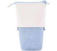 Trousse A Crayon Trousse Télescopique 2 - En - 1 Porte - Stylo Rétractable Pour Les Étudiants, Le Bureau, Les Femmes, Les Filles Et Les Garçons, Bubble Tea, Bleu Clair