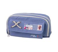 Trousse à crayons 02/Zero Two Anime 02, trousse à crayons en toile, double fermeture éclair, multi-compartiments, grande capacité, organiseur de maquillage pour adolescent, collège, étudiant, 21 x 11