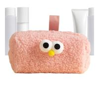 Trousse à crayons - 18 cm de grande capacité - Mouton mignon en peluche - Organisateur de maquillage - Sac souple pour papeterie pour étudiants, rose, riferimento alla descrizione, Se