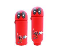 Trousse À Crayons,2 En 1 Trousse À Crayons En Silicone Souple,legami Pens,Kawaii Table Pen Holder, Soft Silicone School Pencil Case Zipper Closure, Retractable Capacity Pen Holder, H 19.8 Cm ,j