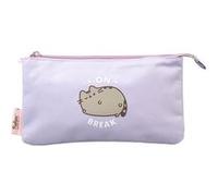 Erik – Trousse à crayons – On Break Collection Moments Pusheen – 3 compartiments – Lavande violet