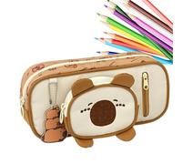 Trousse à crayons 3D amovible - Design Capybara - Fournitures scolaires - Idée cadeau - Papeterie - Fournitures d'art - Bureau enseignant adulte préscolaire