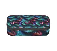 Trousse à crayons 3D avec motif écailles de dragon magique, tendance, pratique, pour un usage quotidien, pour le rangement de produits de toilette et de maquillage