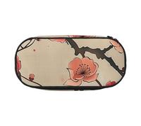 Trousse à crayons à double fermeture éclair avec compartiment en maille et porte-stylos - Texture marbrée - Imprimé éclaboussures de cuivre - Trousse de maquillage polyvalente pour l'école, le bureau