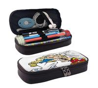 Trousse A Crayons A56 Gaul Hero Asterix, Fine Pochette En Cuir Pu Marron Pour Un Rangement Et Une Portabilite Faciles H56