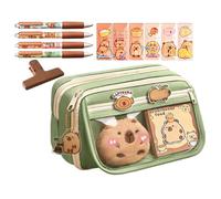Trousse à crayons amusante et originale de grande capacité à 9 couches | Jolie trousse à crayons à plusieurs couches avec imprimé carpincho, Diffuser, Consulte la descripción, Voir description