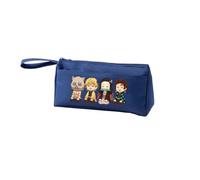Trousse à crayons Anime Kimetsu no Yaiba pour garçons/filles, Kochou Shinobu/Kamado Tanjiro, trousse à crayons double couche, trousse à crayons Kamado Nezuko High School pour étudiants 21 x 4,7 x 9,5
