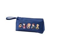 Trousse à crayons Anime Kimetsu no Yaiba pour garçons/filles, Kochou Shinobu/Kamado Tanjiro, trousse à crayons double couche, trousse à crayons Kamado Nezuko High School pour étudiants 21 x 4,7 x 9,5