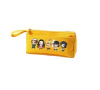 Trousse à crayons Anime Kimetsu no Yaiba pour garçons/filles, Kochou Shinobu/Kamado Tanjiro, trousse à crayons double couche, trousse à crayons Kamado Nezuko High School pour étudiants 21 x 4,7 x 9,5