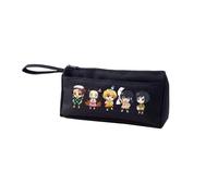 Trousse à crayons Anime Kimetsu no Yaiba pour garçons/filles, Kochou Shinobu/Kamado Tanjiro, trousse à crayons double couche, trousse à crayons Kamado Nezuko High School pour étudiants 21 x 4,7 x 9,5