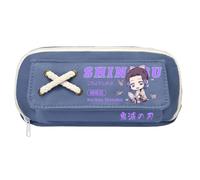 Trousse à crayons Anime Kochou Shinobu Anime Hashibira Inosuke/Kochou Shinobu Grande capacité pour étudiants 21 x 11 cm, Type 14, 21*11cm, Trousse à crayons