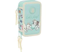 Trousse à crayons avec accessoires Disney bleu 12,5 x 19,5 x 5,5 cm 37 pièces