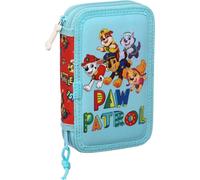 Trousse à crayons avec accessoires The Paw Patrol Funday Bleu Rouge 12.5 x 19.5 x 4 cm (28 pièces)