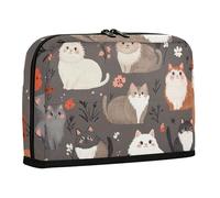 Trousse à crayons avec chat norvégien mignon forêt norvégienne, grande capacité, trousse à crayons, cosmétiques, pièces de monnaie pour adolescentes, filles, collèges