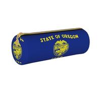 Trousse à crayons avec drapeau de l'État de l'Oregon, fournitures scolaires, fournitures scolaires, organisateur de stylos, trousse à crayons mignonne pour étudiants, blanc, Taille unique, Organiseur